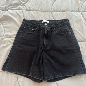 NWOT Abercrombie & Fitch Black Dad shorts high rise